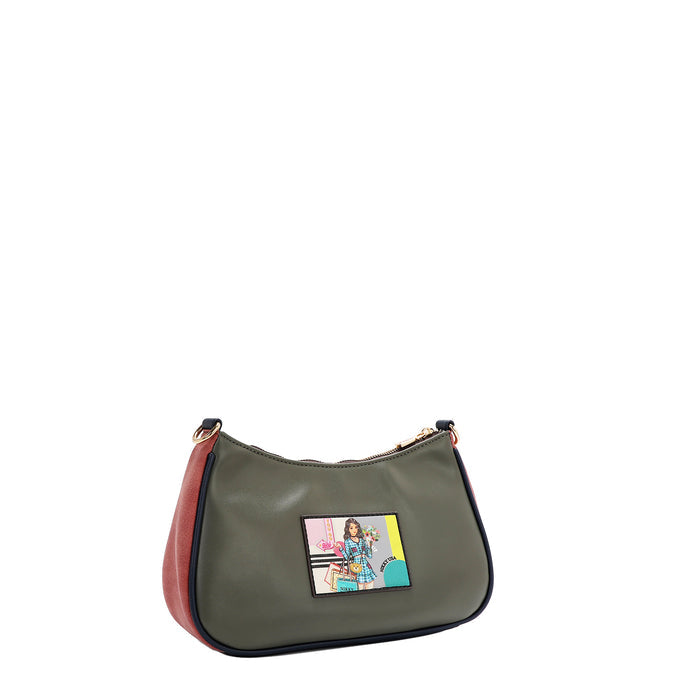 NIKKY GOES SHOPPING CRESCENT CROSSBODY BAG
