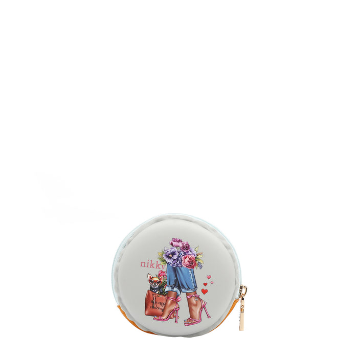 NIKKY SILICONE ROUND ZIP POUCH