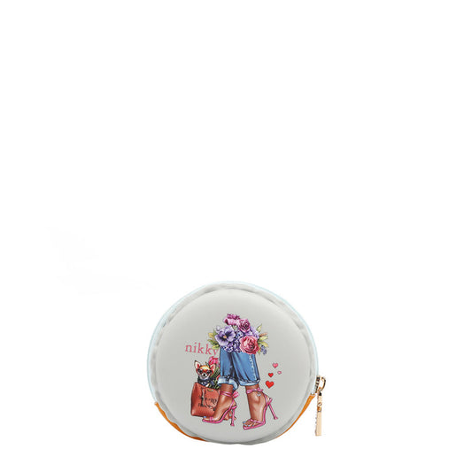 NIKKY SILICONE ROUND ZIP POUCH
