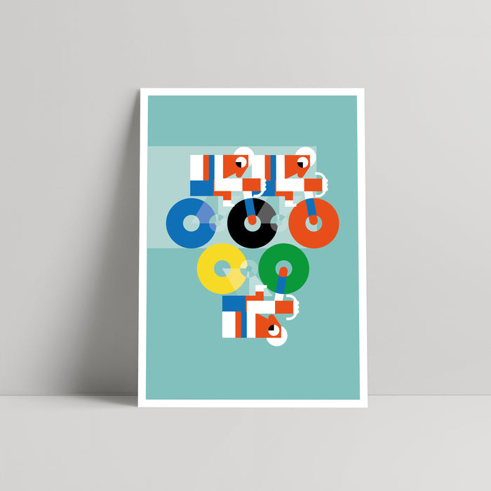 Olympic Team Pursuit - Art print - Mick Marston - Rouleur