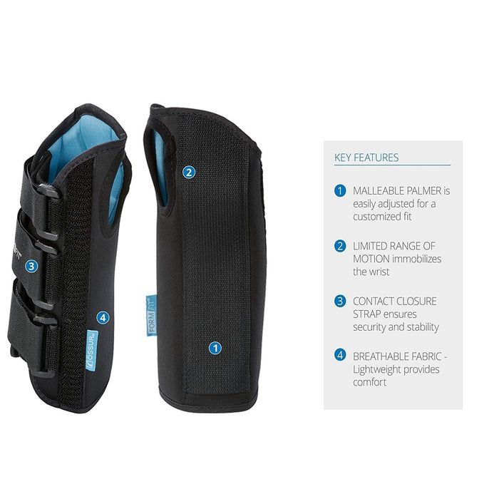 Ossur Exoform Wrist Brace, Aluminum/Plastic, Black - 507073-Single - LL Medico
