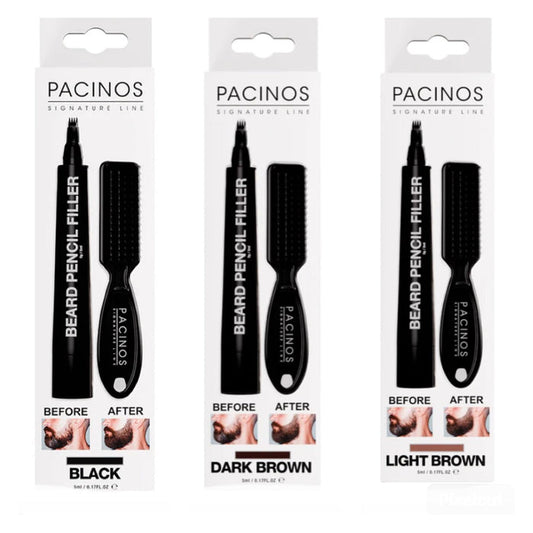 Pacinos Signature Line Beard Pencil Filler + Brush