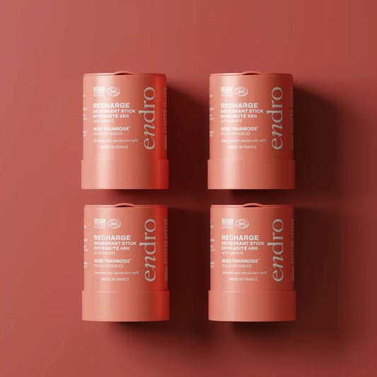 Pack 1 an de recharge de déodorant stick - Rose-Framboise - Endro Cosmetiques