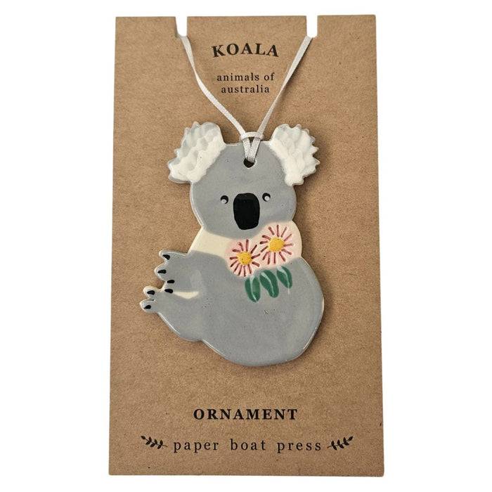 Paper Boat Press Ceramic Ornament - Koala