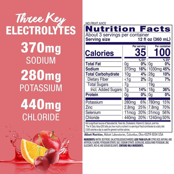 Pedialyte AdvancedCare Electrolyte Solution, Cherry Punch, 33.8 oz - 63057-Single - LL Medico