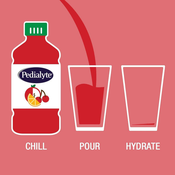 Pedialyte AdvancedCare Electrolyte Solution, Cherry Punch, 33.8 oz - 63057-Single - LL Medico
