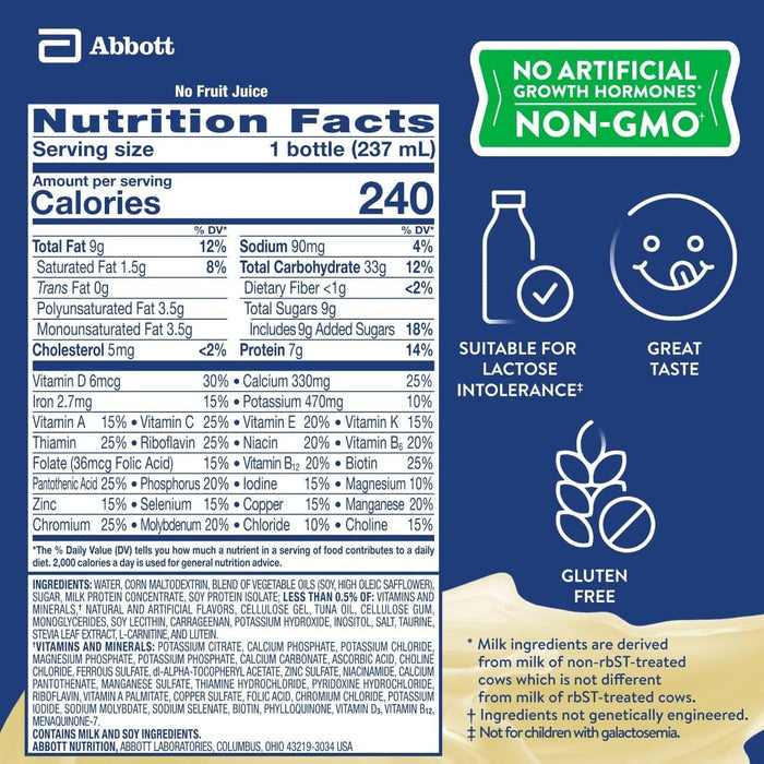 PediaSure Grow & Gain Nutrition Shake, Banana, 8 oz - 58052-Case - LL Medico