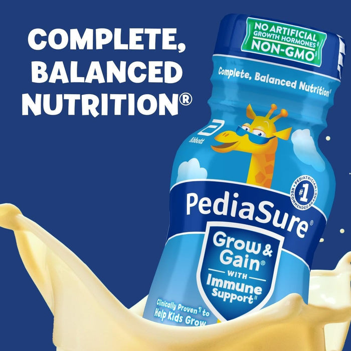 PediaSure Grow & Gain Nutrition Shake, Banana, 8 oz - 58052-Case - LL Medico
