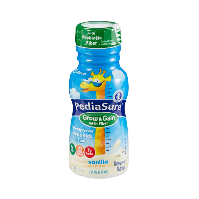 PediaSure Grow & Gain with Fiber Nutrition Shake, Vanilla, 8 oz - 67531-Case - LL Medico