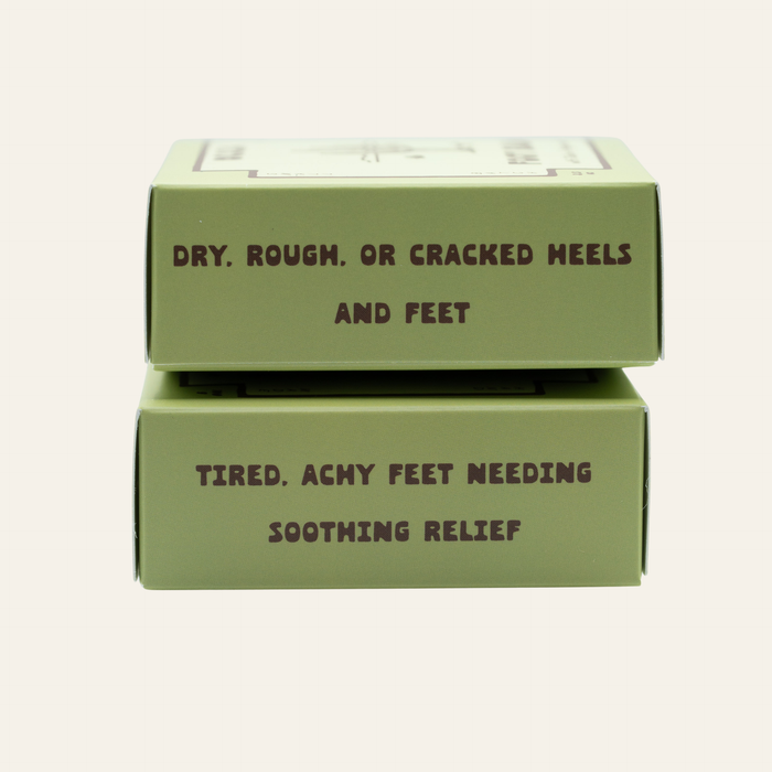 peppermint-infused foot tallow balm