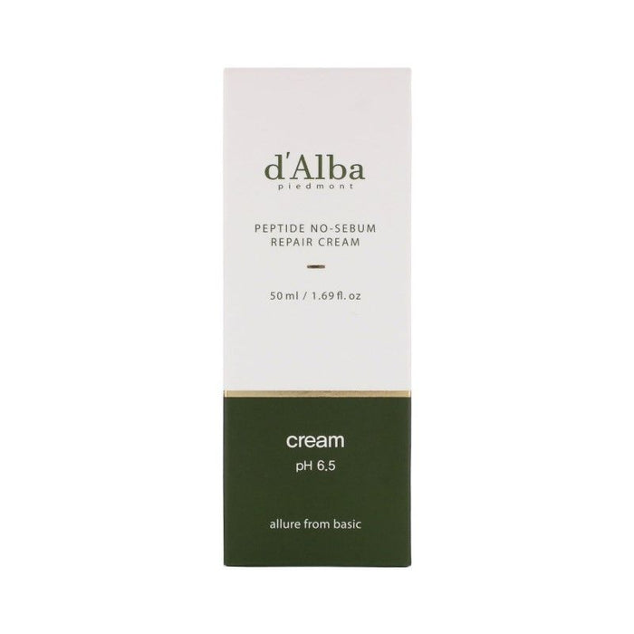d'Alba Peptide no sebum Repair Cream - Korean-Skincare