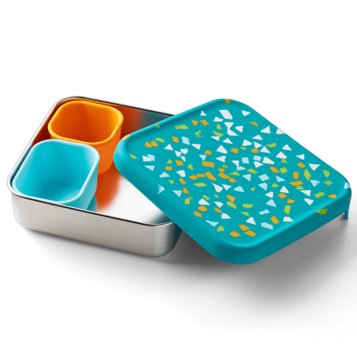 Planetbox Trailblazer Sandwich Box Lagoon Terrazzo