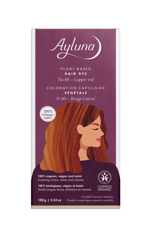 PLANT-BASED HAIR DYE NO. 40, COPPER RED
