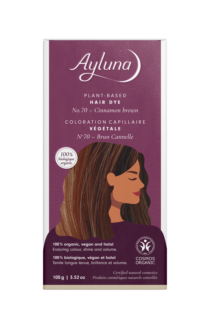 PLANT-BASED HAIR DYE NO. 70, CINNAMON BROWN