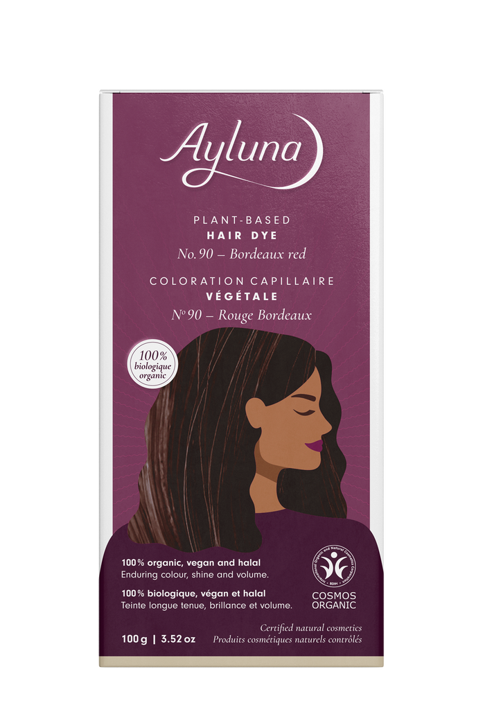PLANT-BASED HAIR DYE NO. 90, DARK RED