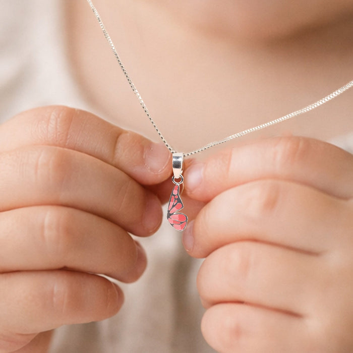 Pretty Pink Butterfly Pendant