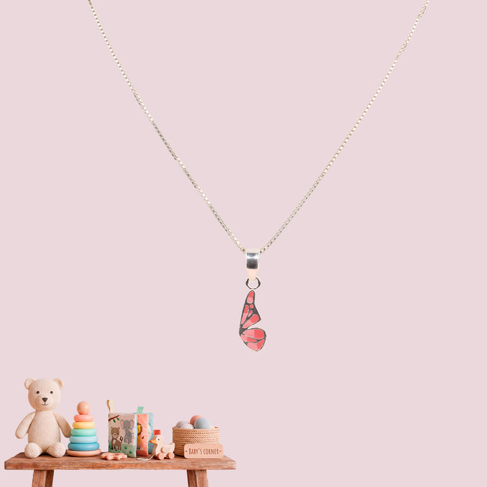 Pretty Pink Butterfly Pendant