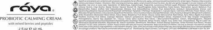 PROBIOTIC CALMING CREAM (309) RAYA SPA - rayaspa