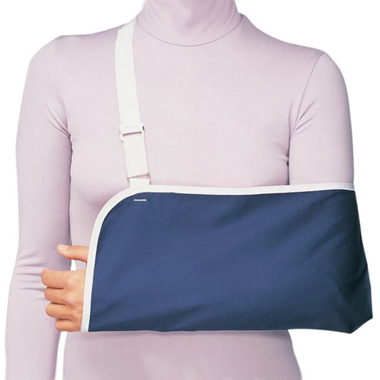 ProCare Deep Pocket Economy Arm Sling, Slide Buckle Closure, Blue/White - 79-99153-Single - LL Medico