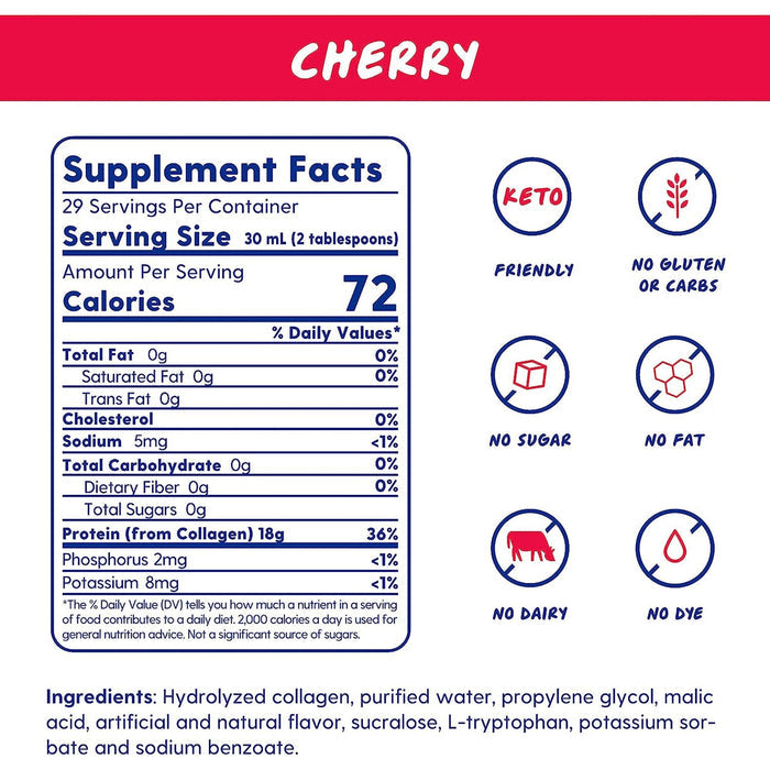 Proteinex Liquid Protein Supplement, Cherry, 30 oz - 54859-525-30-Single - LL Medico