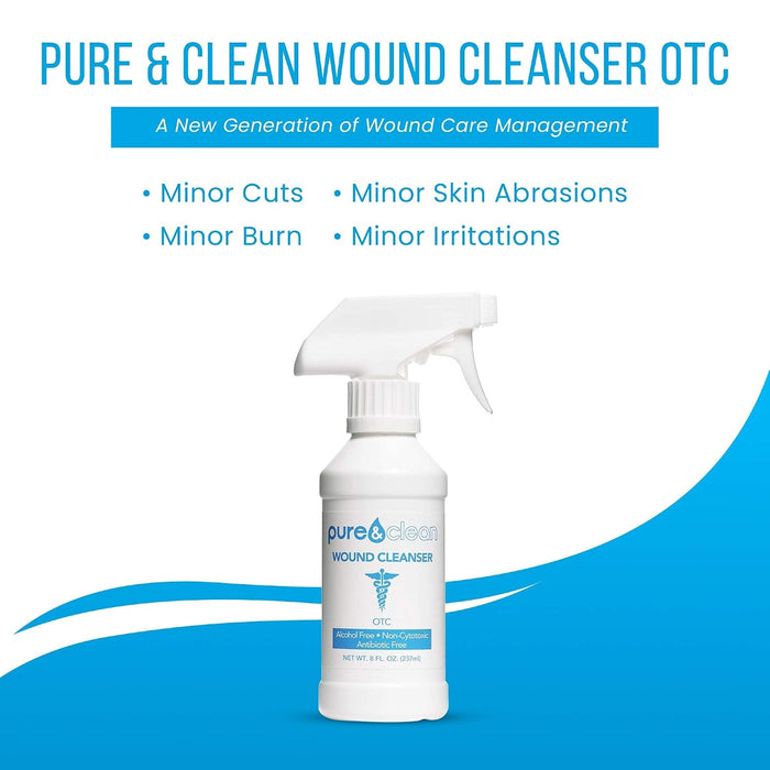 Pure&Clean Pure & Clean Wound Cleanser, 8-ounce Pump Bottle