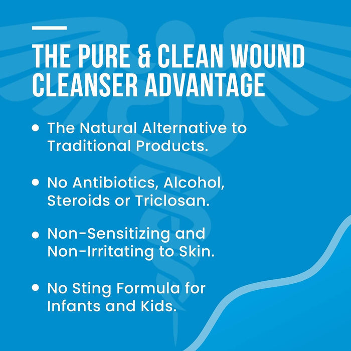 Pure&Clean Pure & Clean Wound Cleanser, 8-ounce Pump Bottle