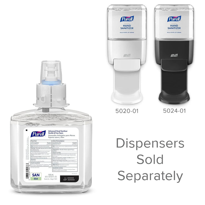 Purell Advanced Hand Sanitizer Foam, 1200 mL Refill Bottle, Case of 2
