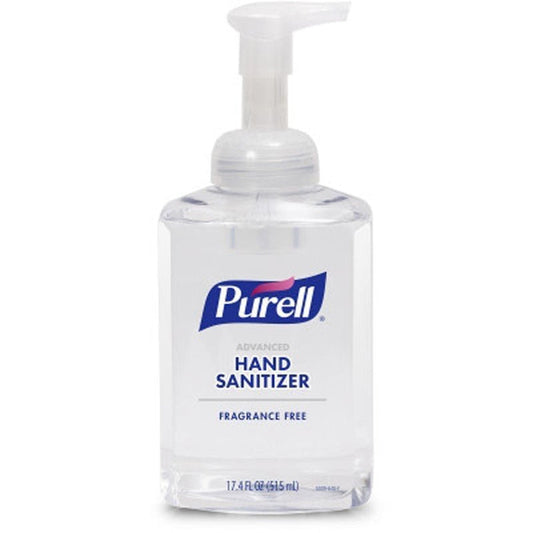 Purell Advanced Hand Sanitizer Foaming Pump Bottle, Fragrance Free, 17.4 Fl Oz, Case of 4 - 5009-04-Case - LL Medico