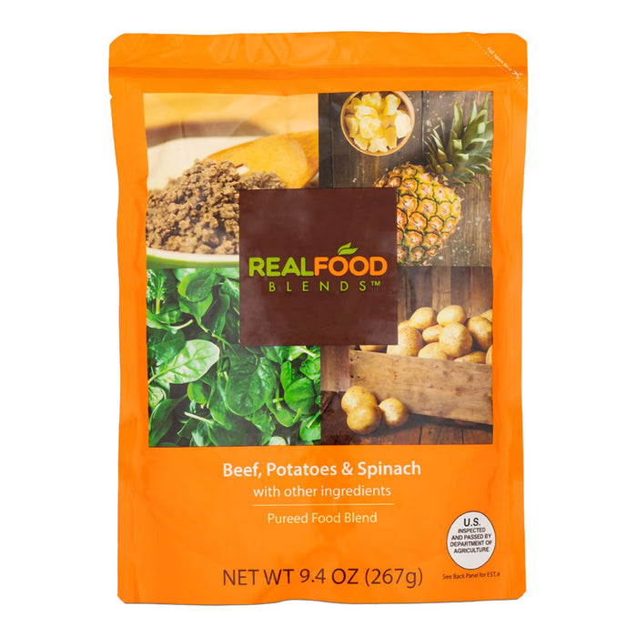 Real Food Blends Tube Feeding Formula, Beef, Potatoes & Spinach, 9.4 oz - 176993-Single - LL Medico