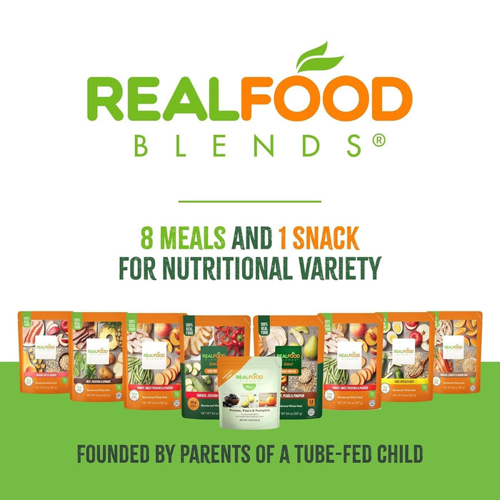 Real Food Blends Tube Feeding Formula, Salmon, Oats & Squash, 9.4 oz - 176987-Single - LL Medico