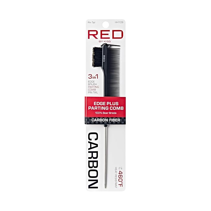 Red by Kiss Carbon Fiber Edge Plus Parting Comb HH109