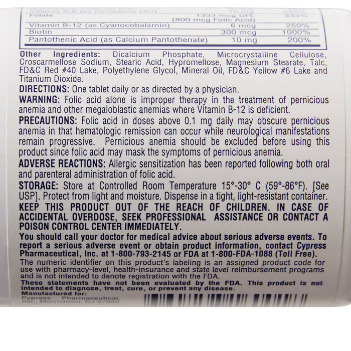 Rena - Vite Multivitamin Supplement with Folic Acid & Vitamin B Complex - 60258016001 - LL Medico