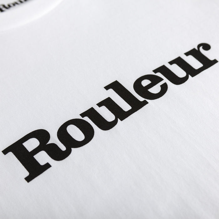 Rouleur Logo Organic T-Shirt – White - Rouleur