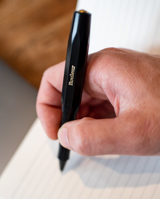 Rouleur x Kaweco Rollerball Pen - Black + Gold foil logo - Rouleur