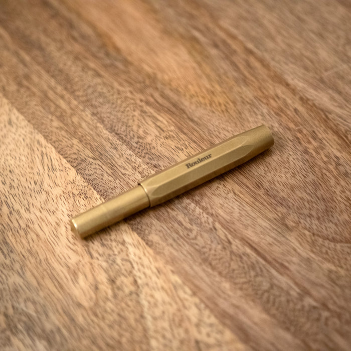 Rouleur x Kaweco Rollerball Pen - Brass + Black etched logo - Rouleur