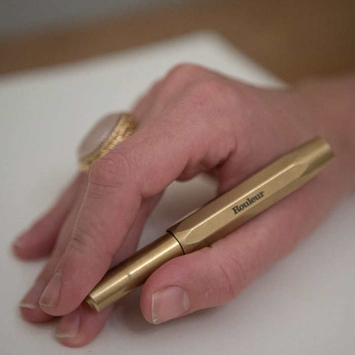 Rouleur x Kaweco Rollerball Pen - Brass + Black etched logo - Rouleur