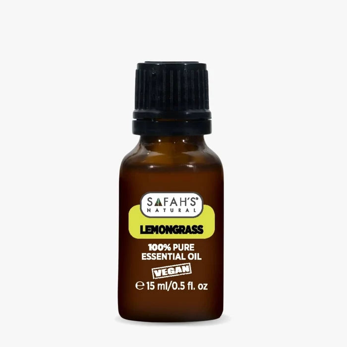 Safahs Natural Lemongrass Essential Oil 15ml