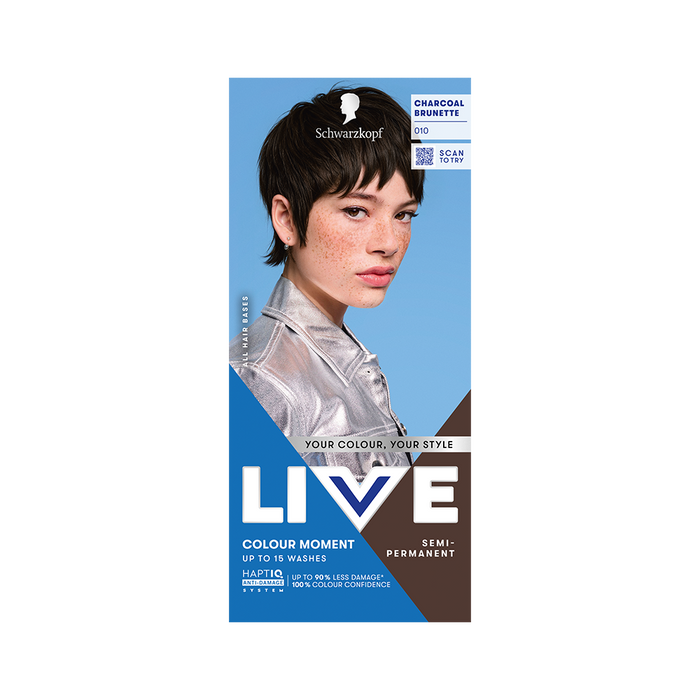 Schwarzkopf Live Colour Moment Semi Permanent - 010 Charcoal Brunette