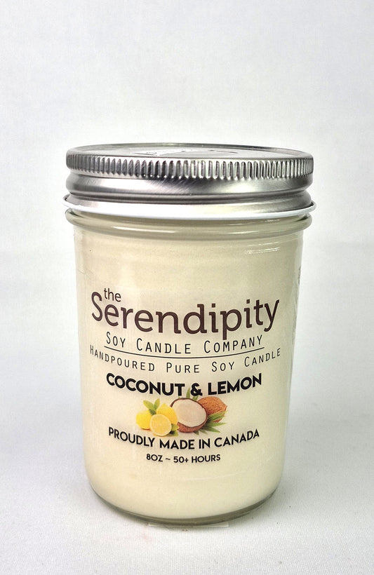 Serendipity Soy Wax Candle - Coconut & Lemon