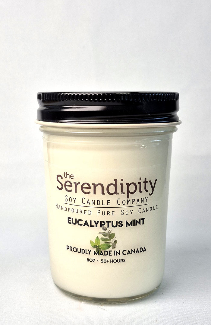 Serendipity Soy Wax Candle - Eucalyptus & Mint