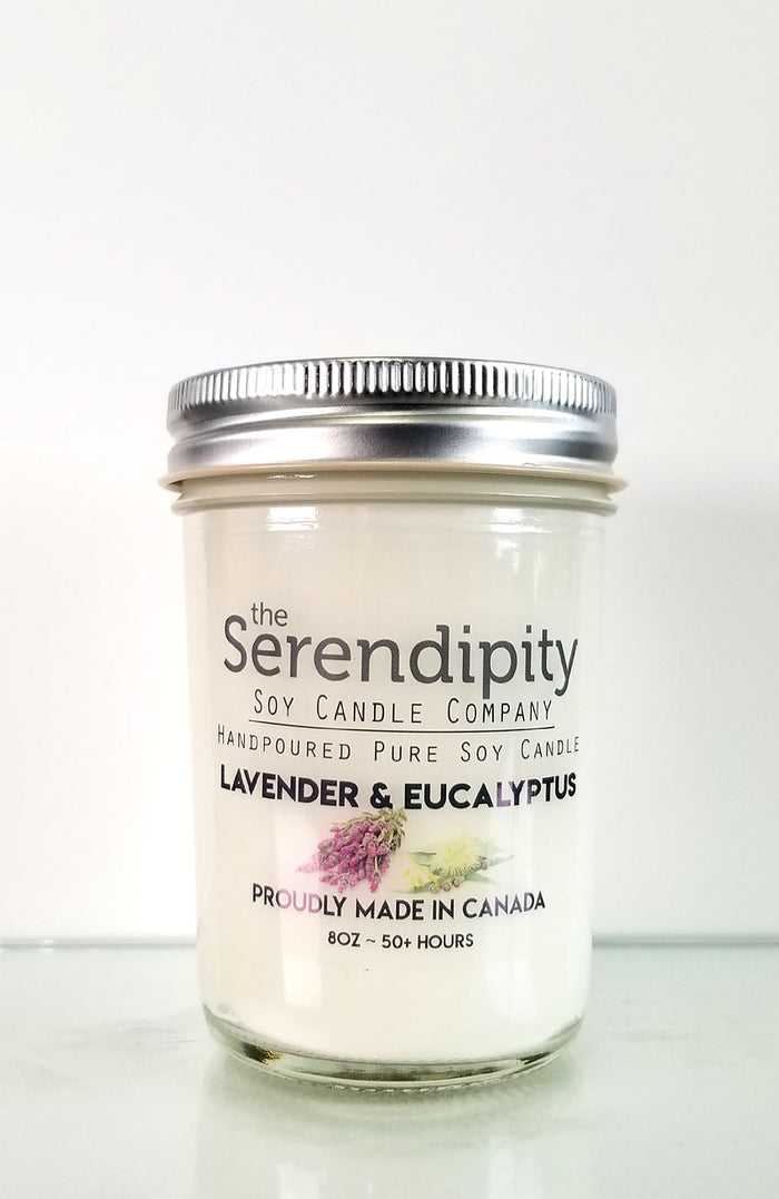 Serendipity Soy Wax Candle - Lavender & Eucalyptus
