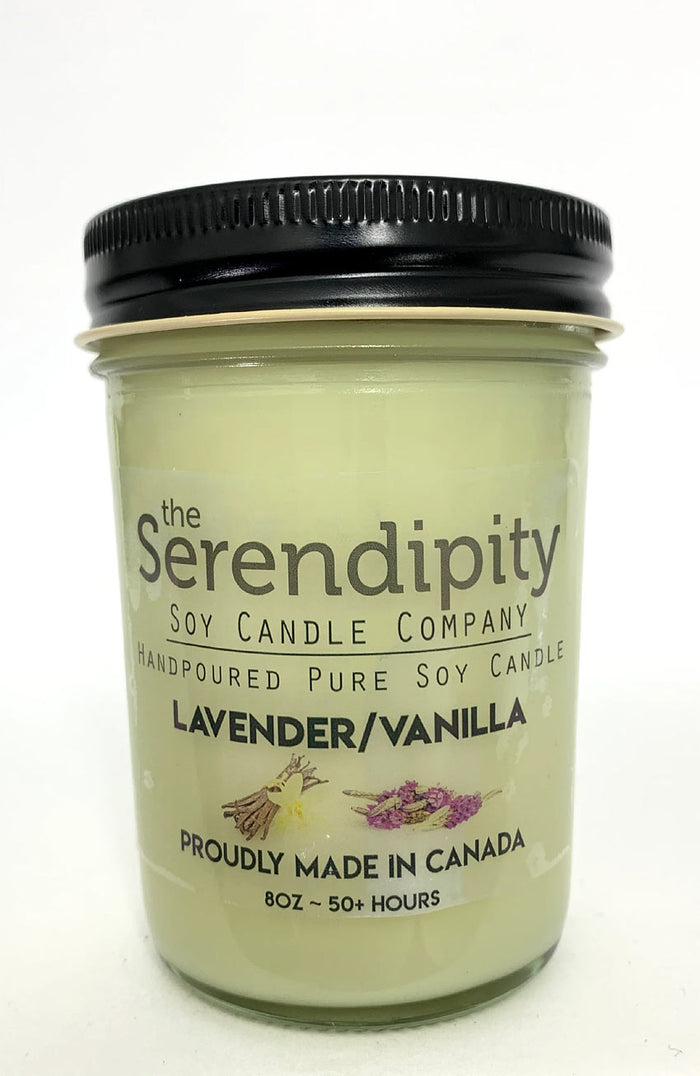 Serendipity Soy Wax Candle - Lavender & Vanilla