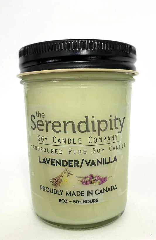 Serendipity Soy Wax Candle - Lavender & Vanilla