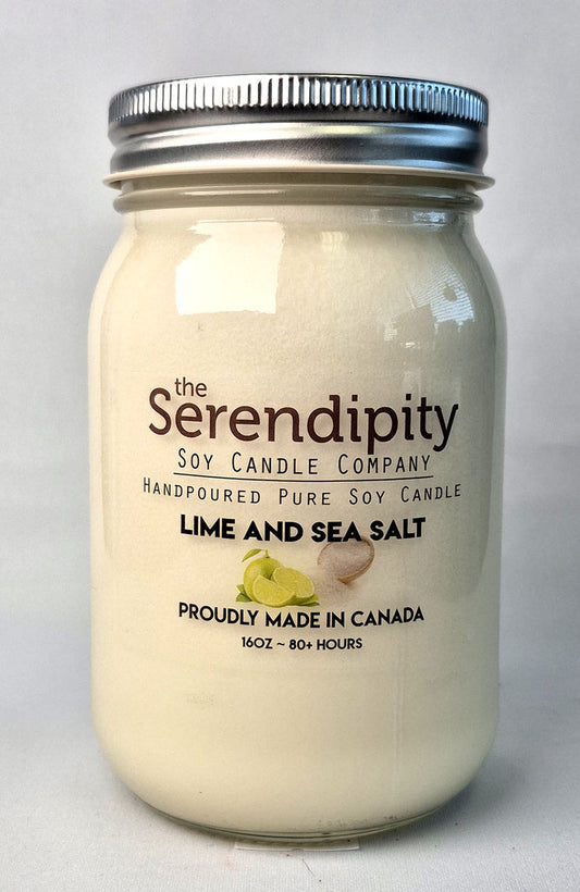Serendipity Soy Wax Candle - Lime & Sea Salt