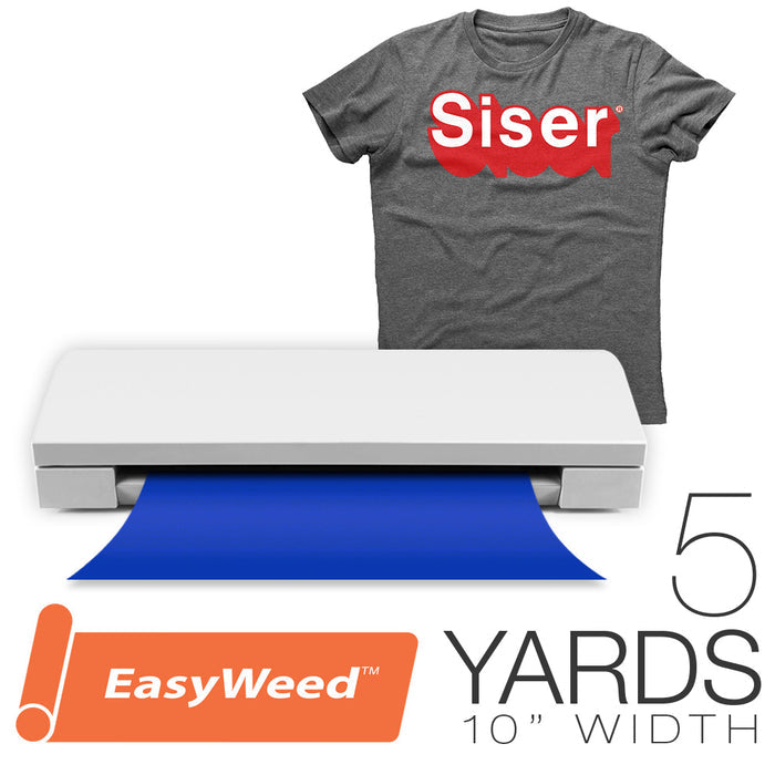 Siser EASYWEED Heat Transfer Vinyl 5 Yards - 10" Silhouette Craft Cutting Width