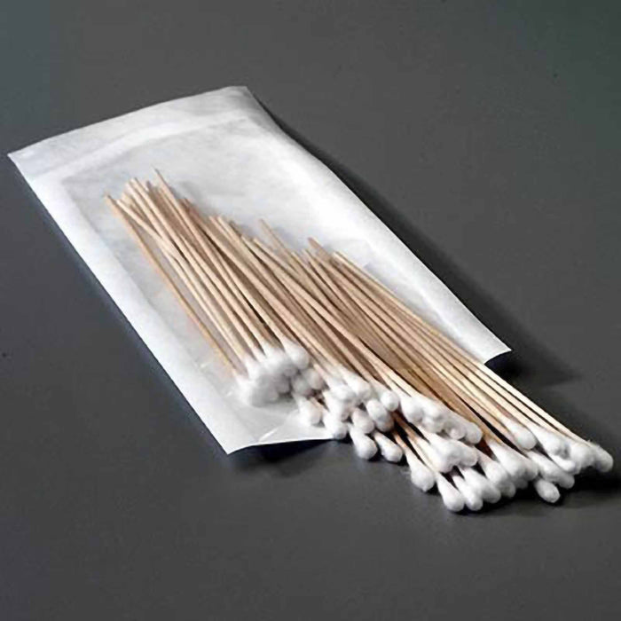 Sklar Cotton Tip Swabstick, Wood Shaft, Sterile, 3"