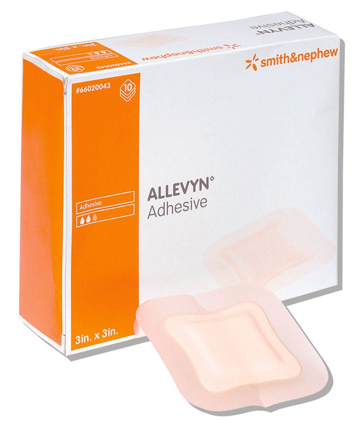 Smith & Nephew Allevyn Adhesive Foam Dressing, Bordered Square Sterile - 66020043 - LL Medico