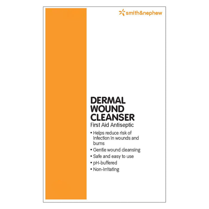 Smith & Nephew Dermal Wound Cleanser, nontoxic, nonirritating, Antiseptic Spray, 8-oz Bottle