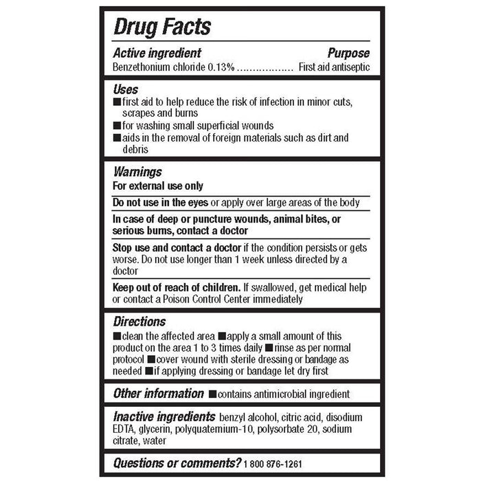 Smith & Nephew Dermal Wound Cleanser, nontoxic, nonirritating, Antiseptic Spray, 8-oz Bottle