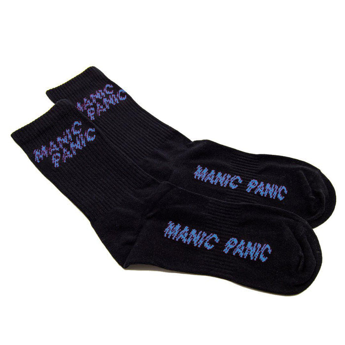Socks - Black with Blue Logo